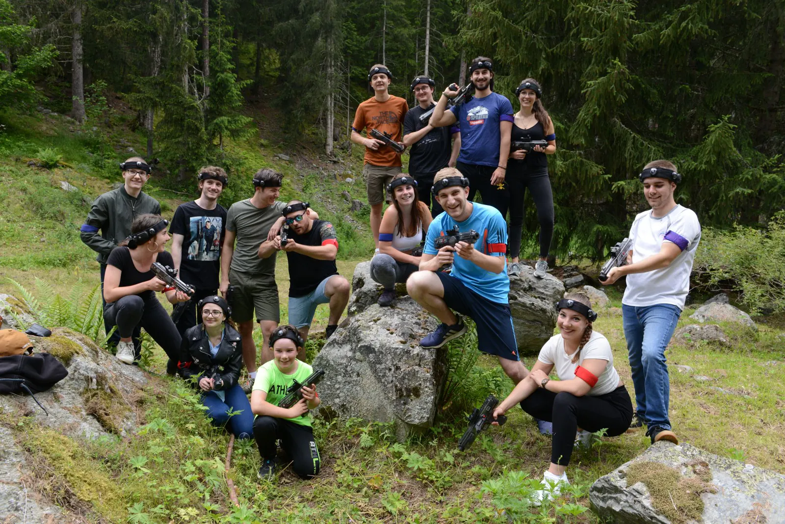 Équipe d’entreprise après un team building IRTAG